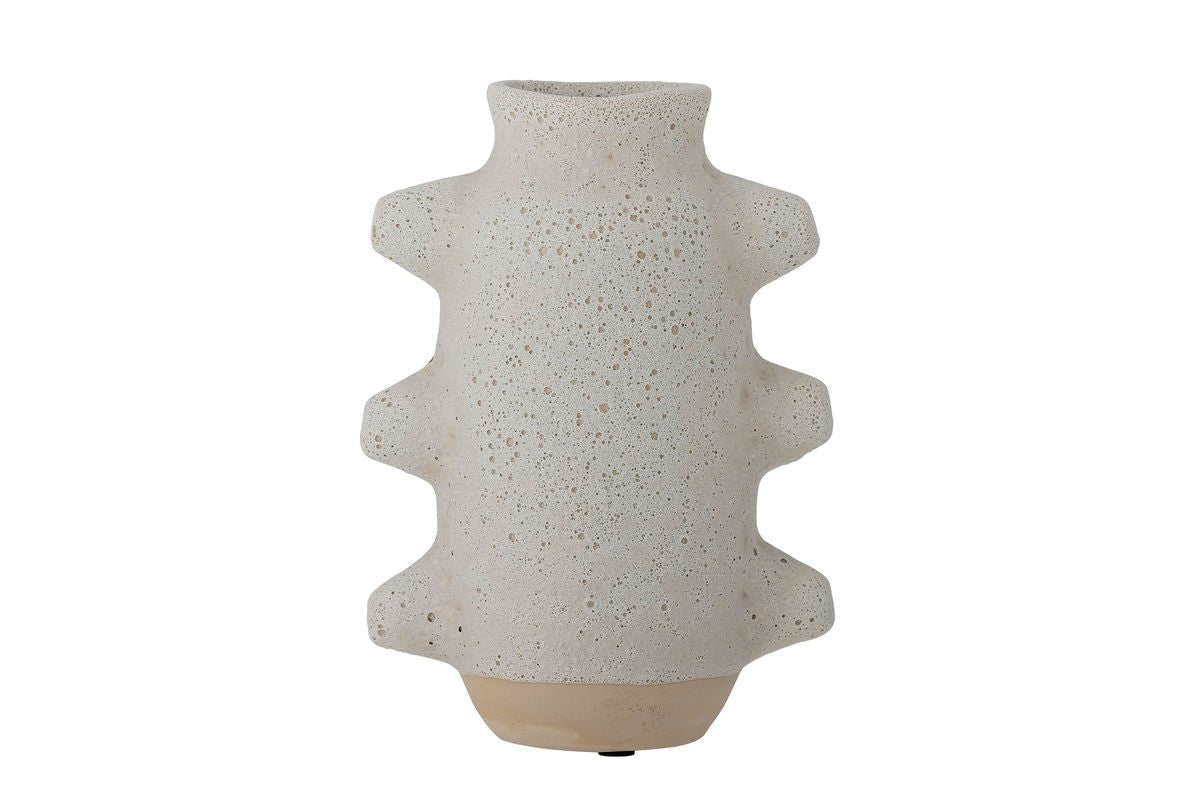 Vase "Brisku" - graue Keramikvase