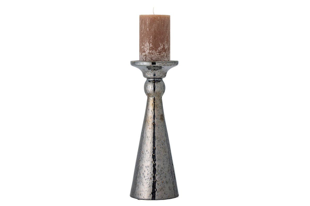 Luxusbetten24 Noam Kerzenhalter Schwarze Keramik Metall-Optik