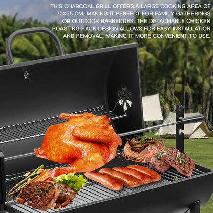Teeno Grand Camión Barbacoa Carbón con Parrilla Para Pollo