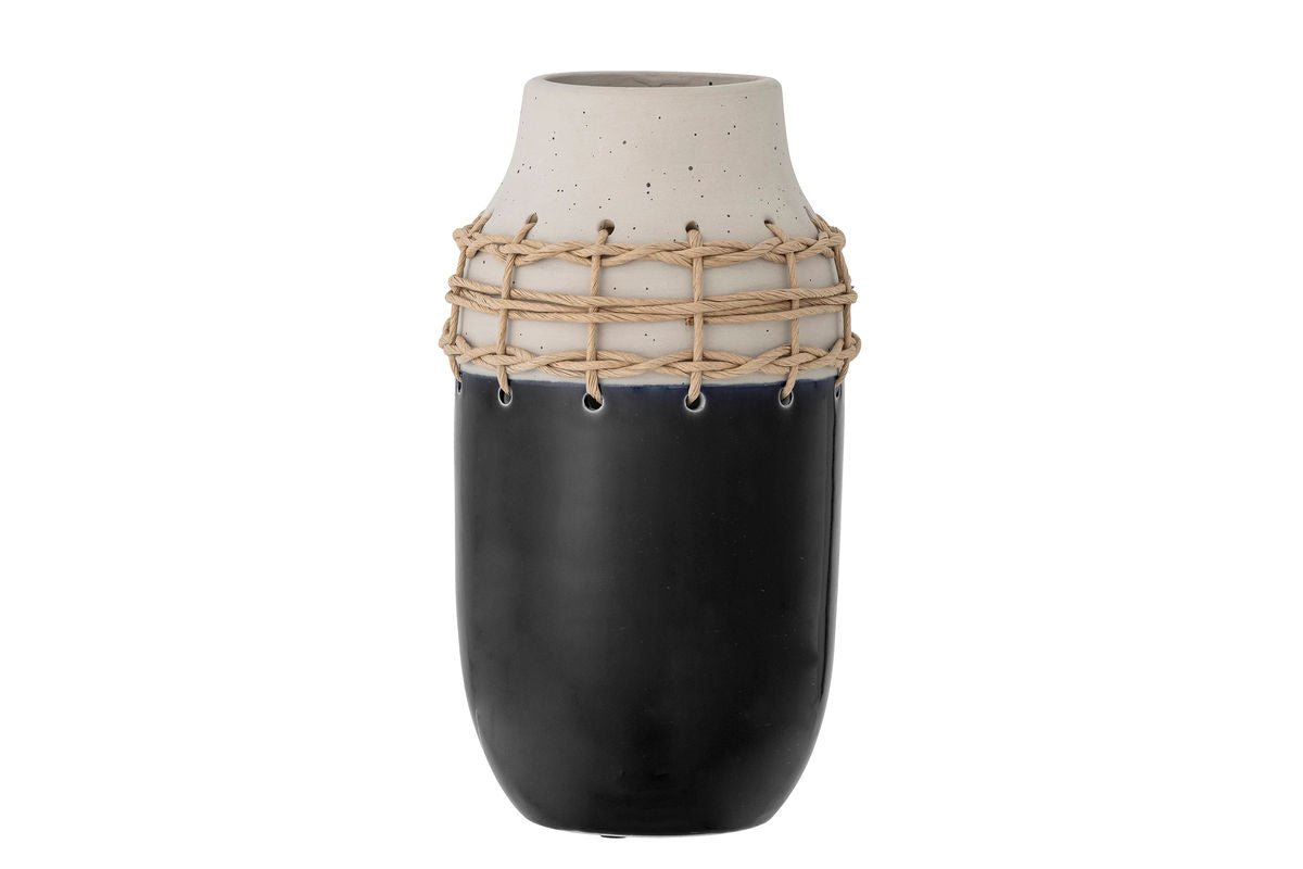 Vase "Darkness" – Handgefertigte Elegante Keramikvase mit Detail für Wohnzimmer