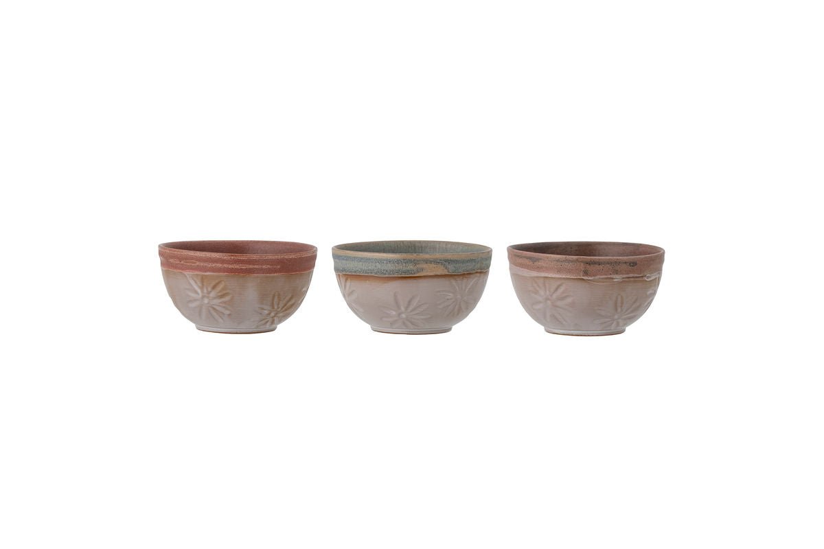 Schalen-Set Fiora – Steingut mit reaktiver Glasur (3er-Set)