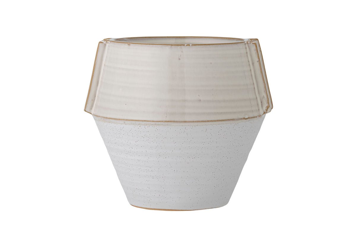 Blumentopf Glaze – Aus Weißem Steingut