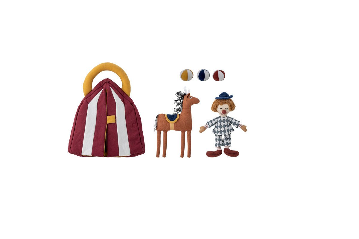 Plüschtier-Set Fernando Zirkus-Spielset Aus Stoff Bunt Für Kinder