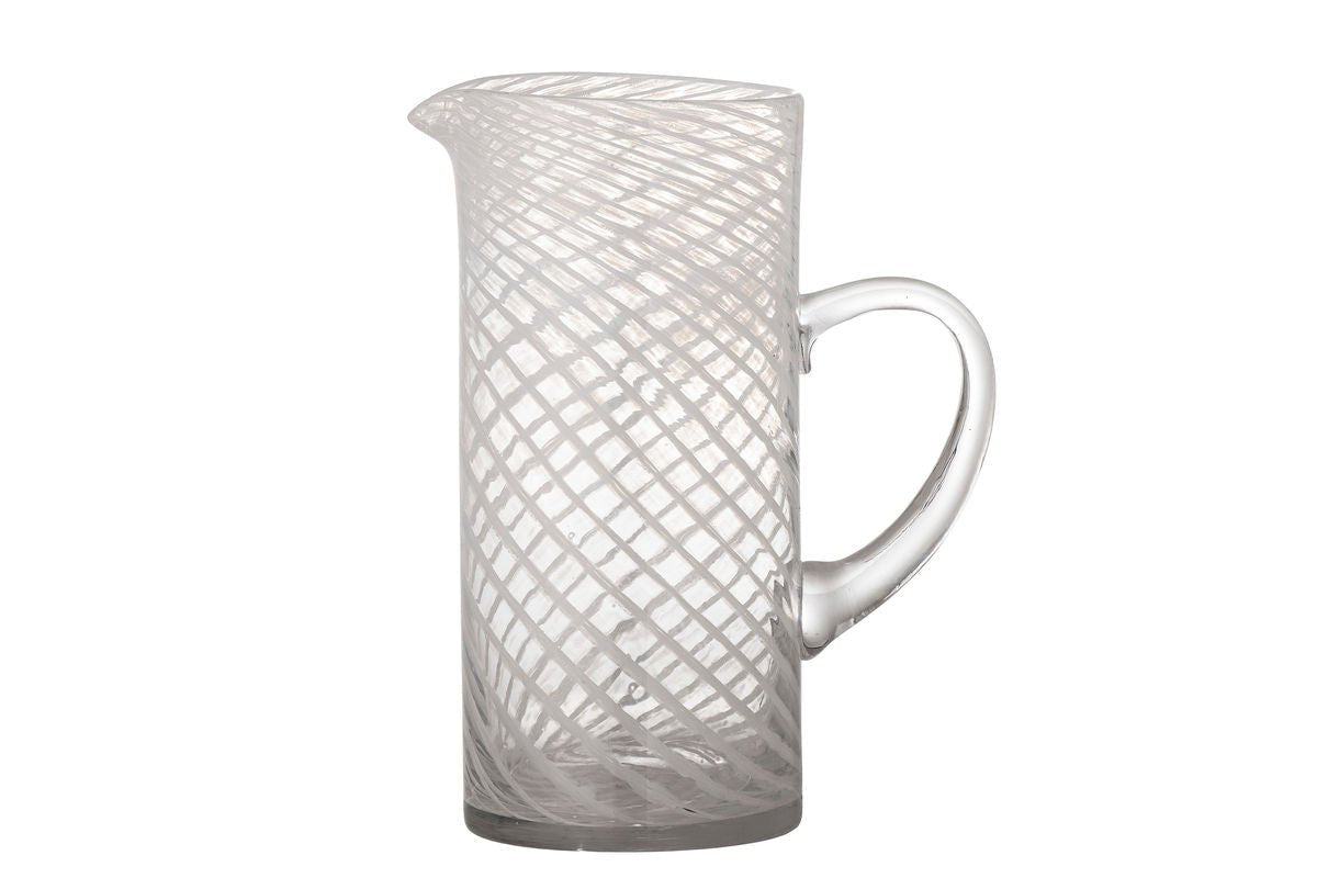 Krug Aino Mundgeblasenes Glas Weiß