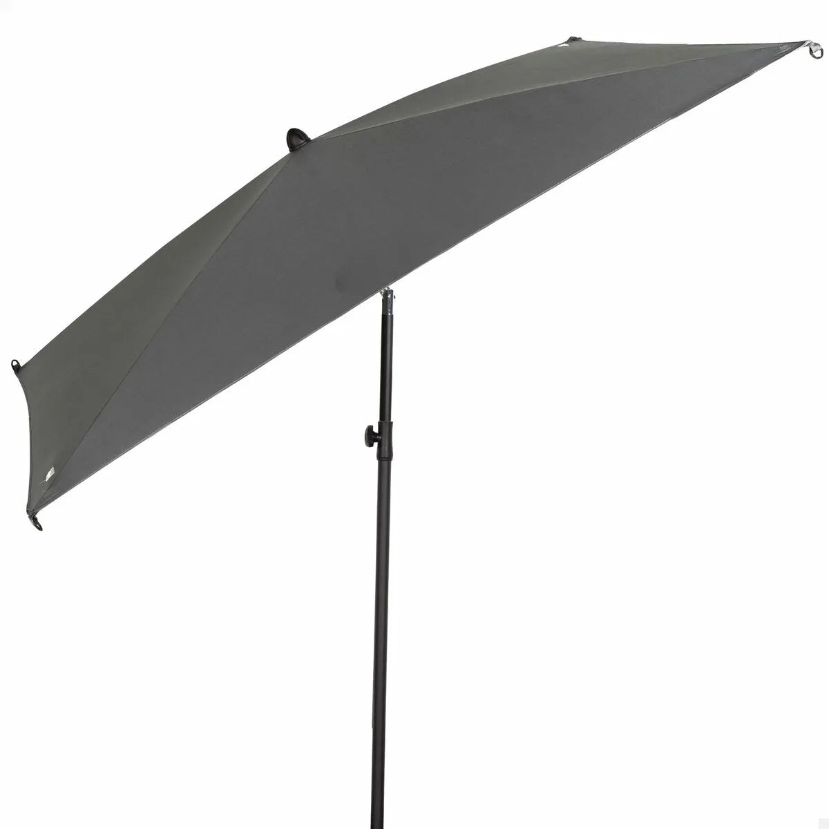 Aktive Parasol Cuadrado de Jardín Gris Con Mástil Centrado
