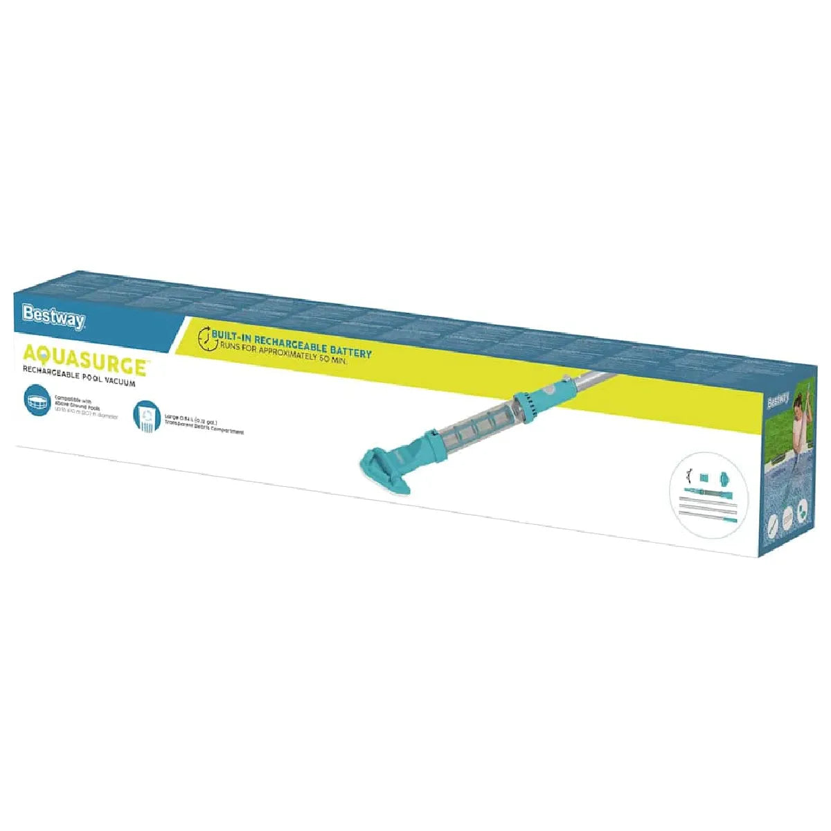 Bestway Aspirador de Piscina Aluminio Azul 252×17 cm