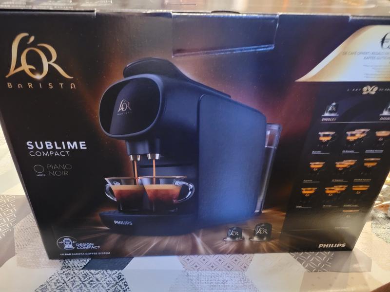 Cafetera de Cápsulas Nespresso PHILIPS L'OR BARISTA LM9012/00 Blanco Satinado