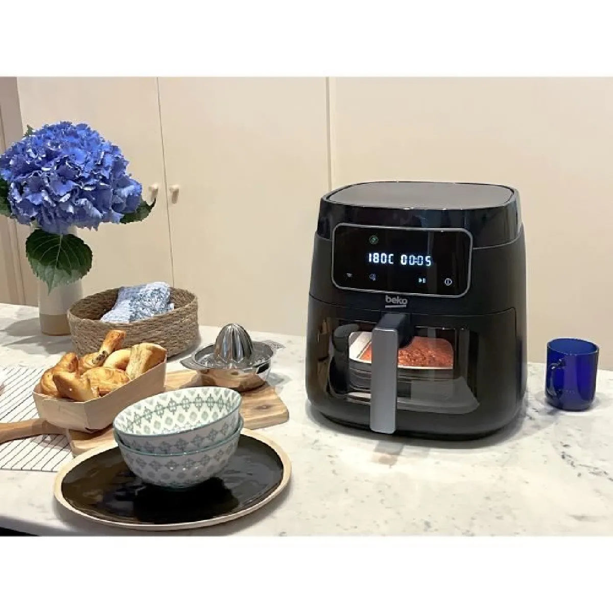 Beko FRL3374B Freidora de Aire 1900W 8 Programas Negro