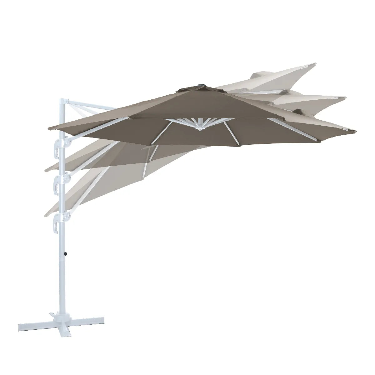 Axi House AXI Marisol Sombrilla Desplazada Blanca Taupe 300 cm