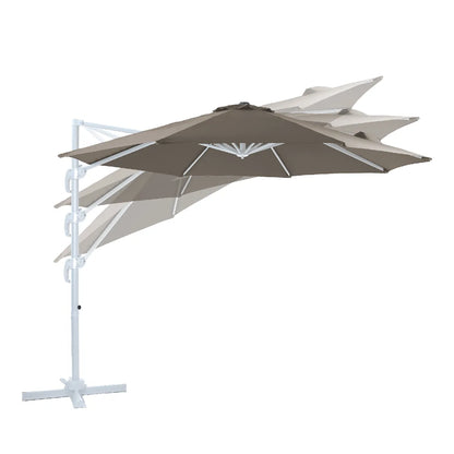 Axi House AXI Marisol Sombrilla Desplazada Blanca Taupe 300 cm
