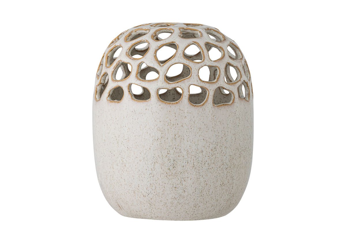Vase „Nerina“ – Naturfarbenes Steingut