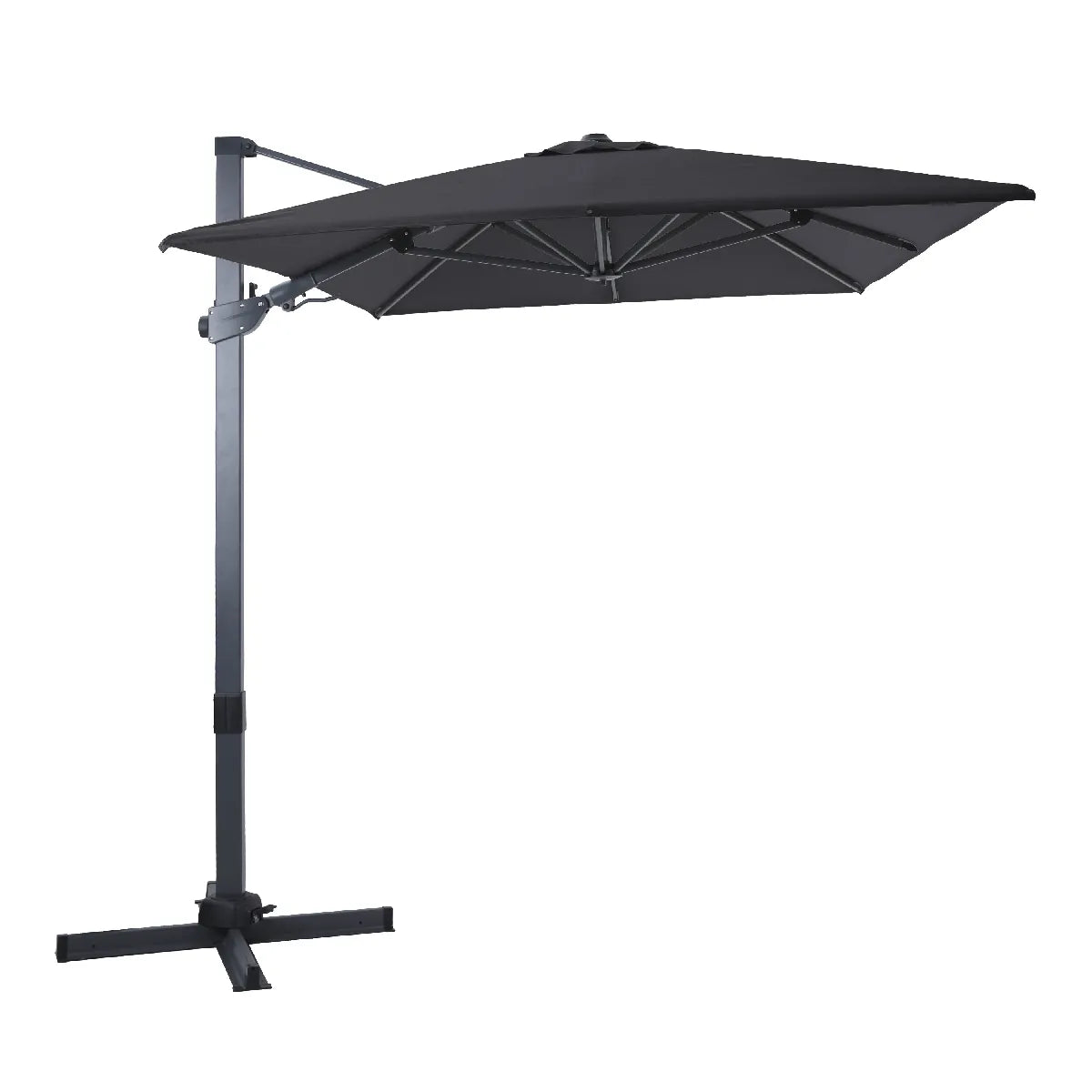 Axi House Milad Parasol Desplazable 200x300 cm Gris Anthracite