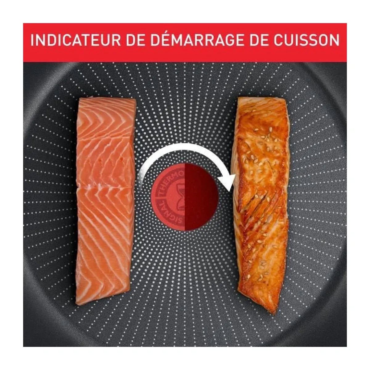 Poêle Aluminium 24cm Classique Tefal Rouge MKR00011807249