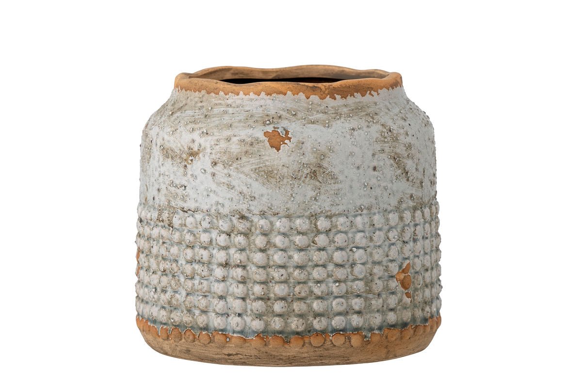 Vase Selina – Dekorative Terrakotta & Graue Keramik