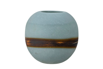 Luxusbetten24 Feyra Vase Blaues Glas Blau Design