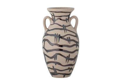 Vase Alura – Schwarzes Steingut