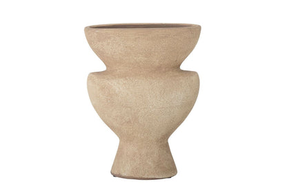 Luxusbetten24 Elvara Vase Terrakotta Natur Handgefertigt Elegante Dekoration