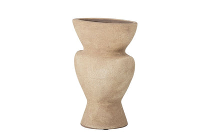 Luxusbetten24 Elvara Vase Terrakotta Natur Handgefertigt Elegante Dekoration