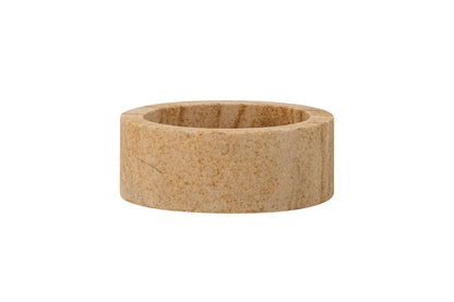 Luxusbetten24 Birki Kerzen- und Teelichthalter Braun Sandstein
