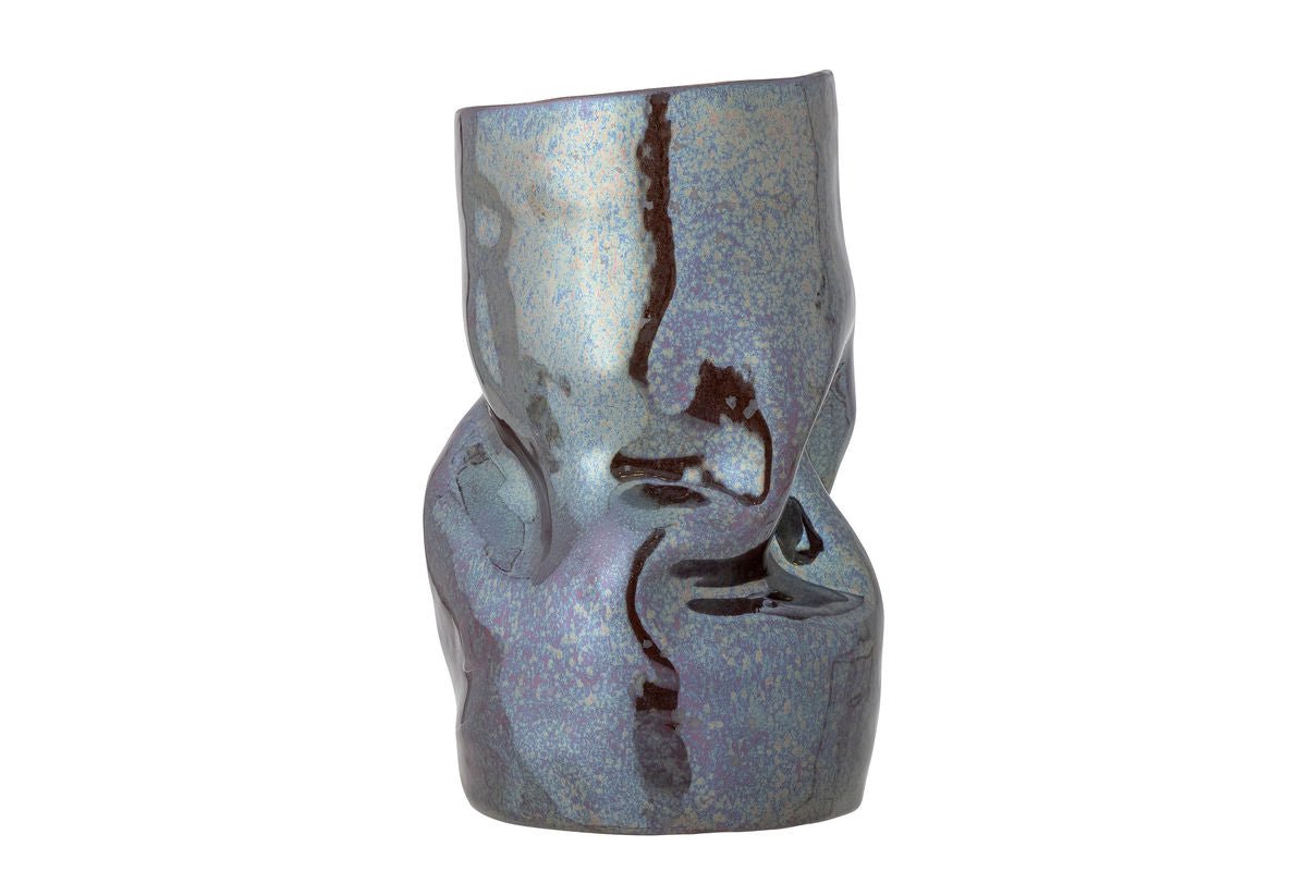 Luxusbetten24 Alena Vase Schwarzes Steingut
