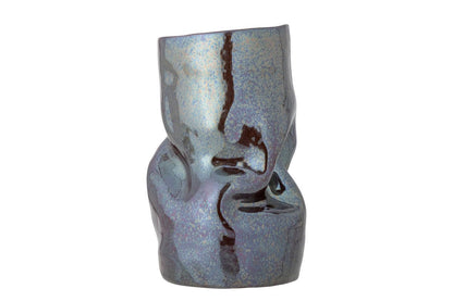 Luxusbetten24 Alena Vase Schwarzes Steingut