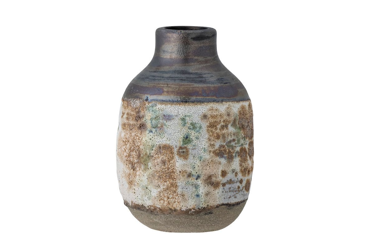 Luxusbetten24 Sorina Vase Steingut Braun Dekorativ