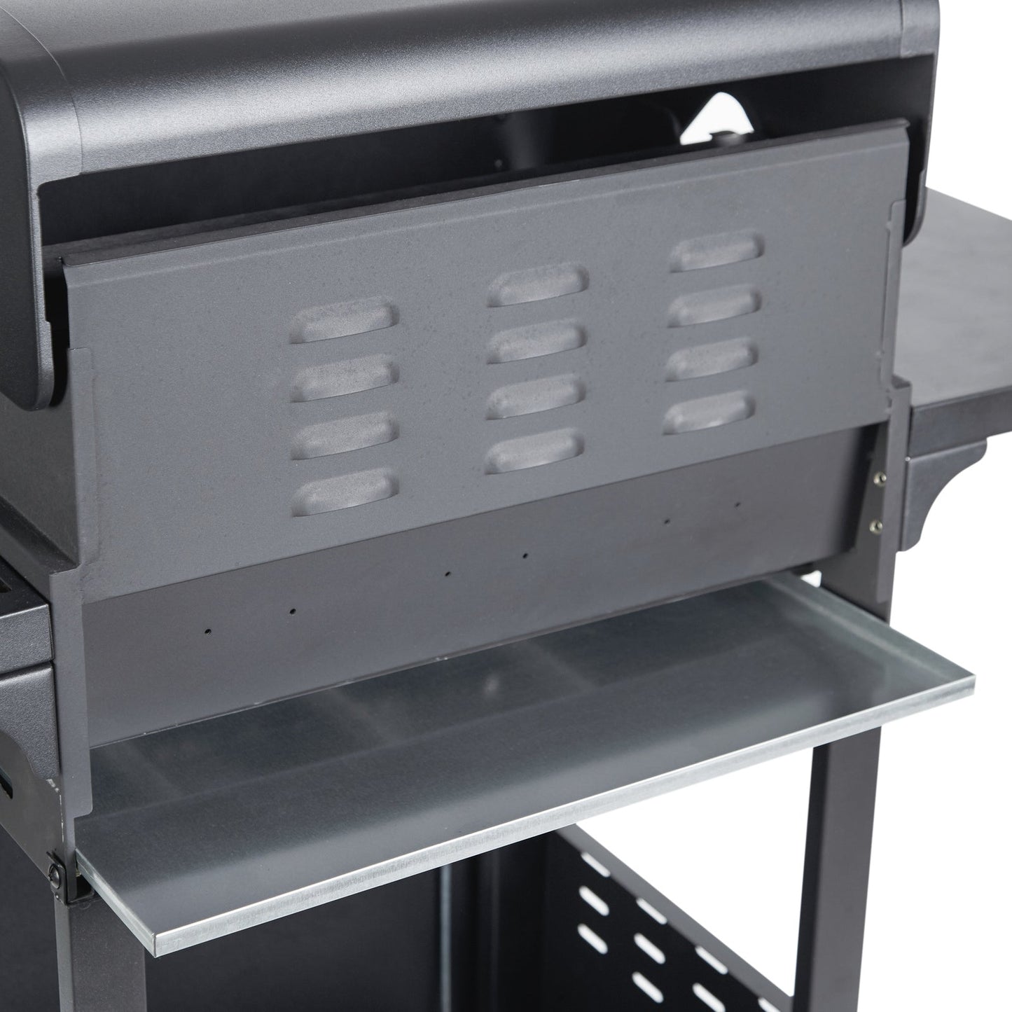 BarbecuePro XL Grillwagen, 3 Brenner, Warmhalterost, Schwarz