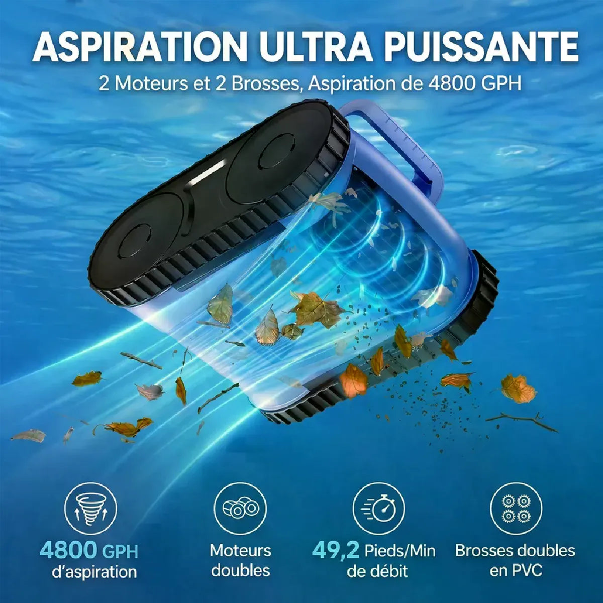 Robot Piscine Seauto Sans Fil MKR00015320976