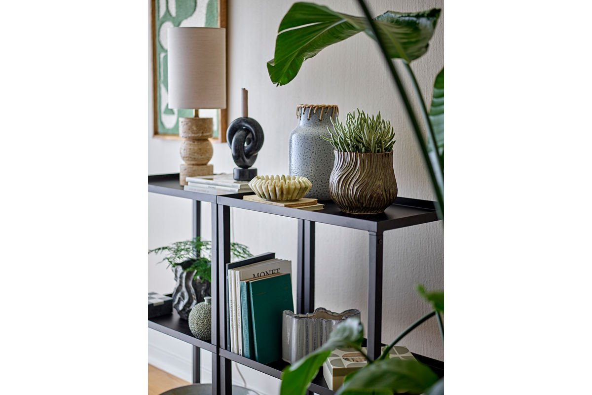 Blumentopf Terraea – Braunes Steingut