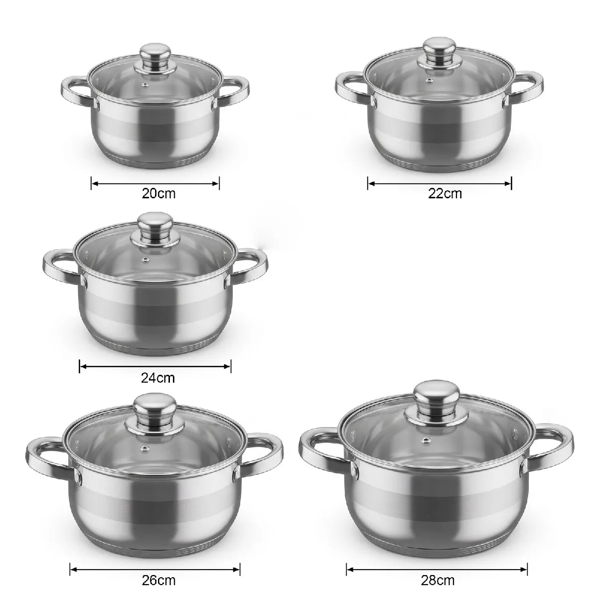 Marmite Inox 28cm Avizar Gris MKR00011346629