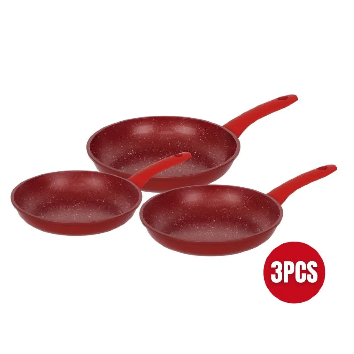 Set Poêles Forgées 28cm Herzberg Rouge MKR00013123093