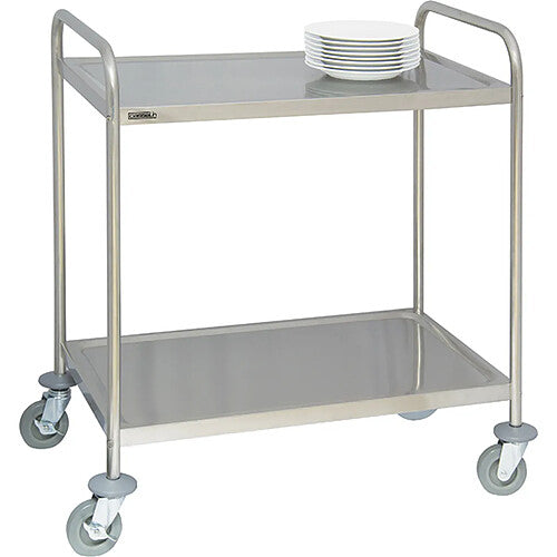 Casselin Carrito de Servicio Inox 2 Bandejas 120kg