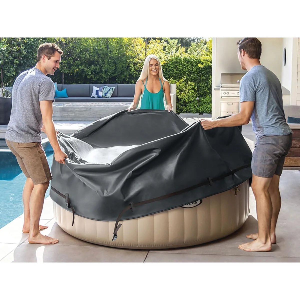 Couverture Thermique Spa Intex PureSpa Rond 8 Places MKR00011810124
