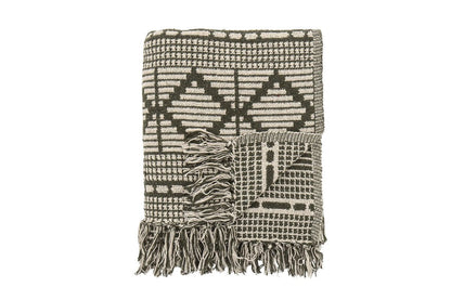 Luxusbetten24 Alva Überwurfdecke Recycelte Baumwolle Grün 160x130 Design