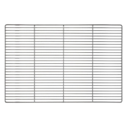 ECD Germany Parrilla BBQ Acero Inoxidable 60x40 cm Mango Madera