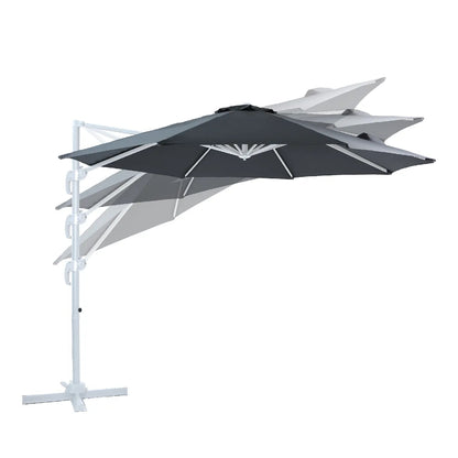 Axi House Parasol Marisol 300 cm Blanco Gris