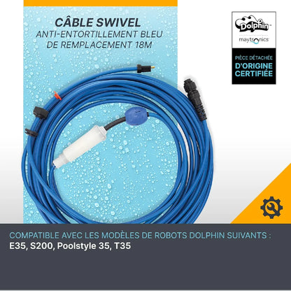 Cable Robot Piscine Dolphin Swivel 18m MKR00007824032
