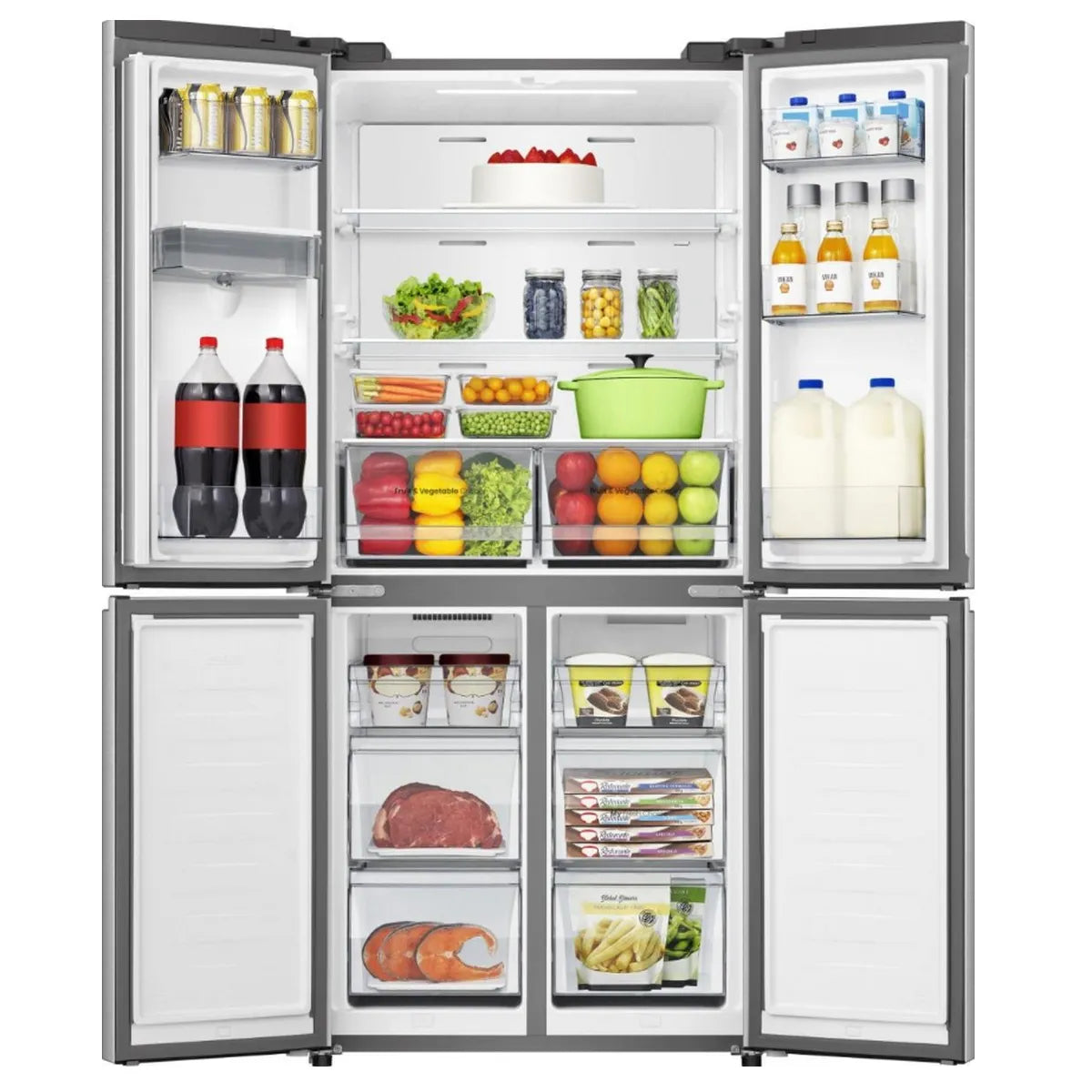 Hisense RQ5P470SMIE Refrigerador Congelador Inferior No Frost 482L