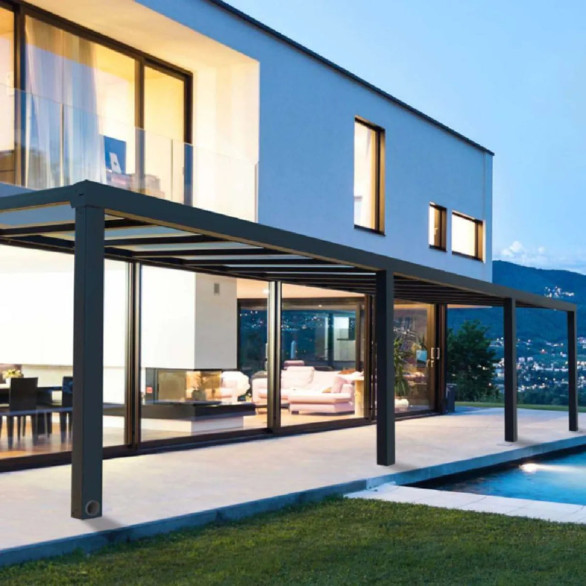 Canopia By Palram Pergola Adosada Stockholm Gris 31,4 m²