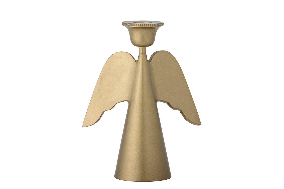 Kerzenhalter Arlo – Aluminium in Messingoptik, Gold