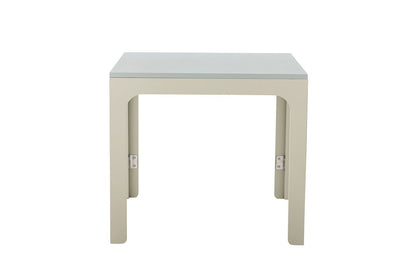 Kinder Beistelltisch Luana – Klappbarer Tisch in Grau‑Beige, 60 × 40 × 45 cm