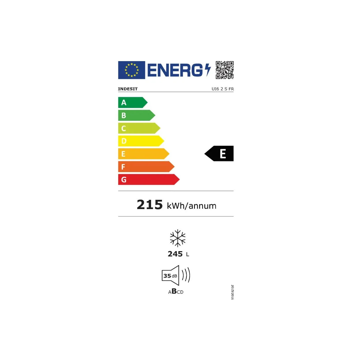 Indesit UI6 2 SFR Congelador Armario 245 L Argentado