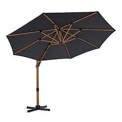 Axi House Cyrus Parasol Rectangular Aluminio Duradero 300 cm Marrón/Gris