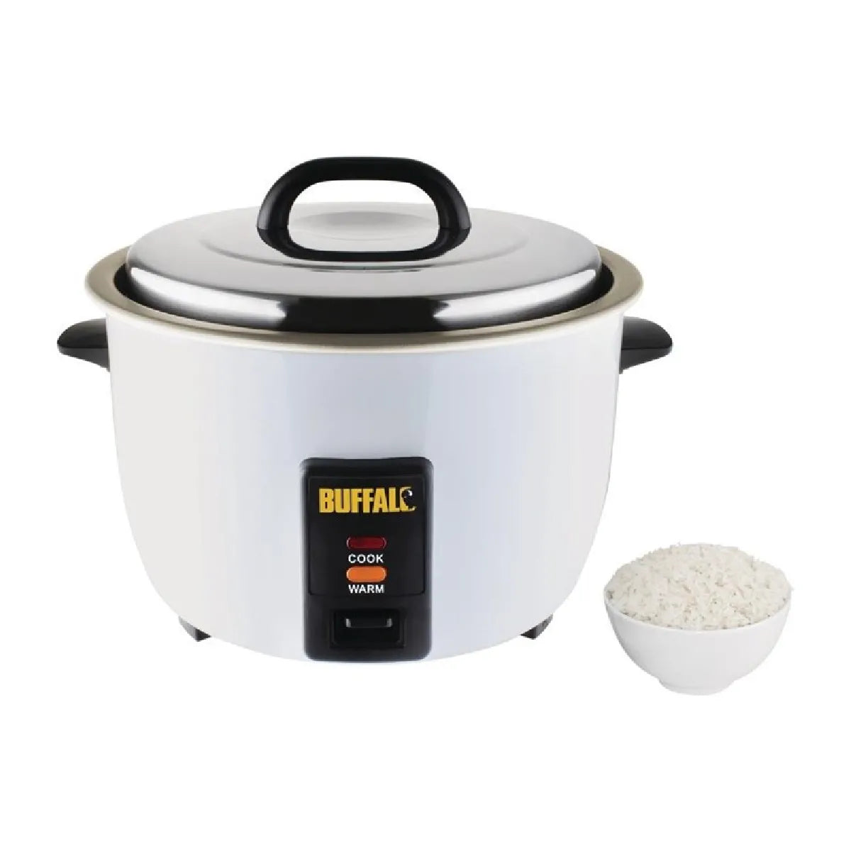 Buffalo 4.2L Inox Arrocera Profesional con Recubrimiento Antiadherente