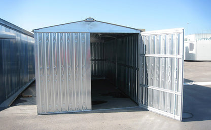 Zinkblech-Box 4,30 m Leicht Funktionsfähig Lagerbox für Werkstatt Schneller Aufbau
