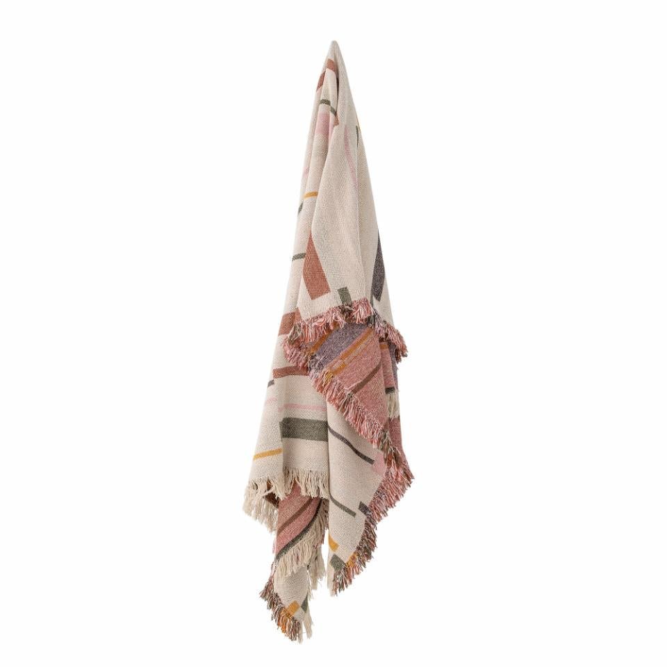 Luxusbetten24 Überwurfdecke Mira Bunt aus Recycelter Baumwolle 160x130