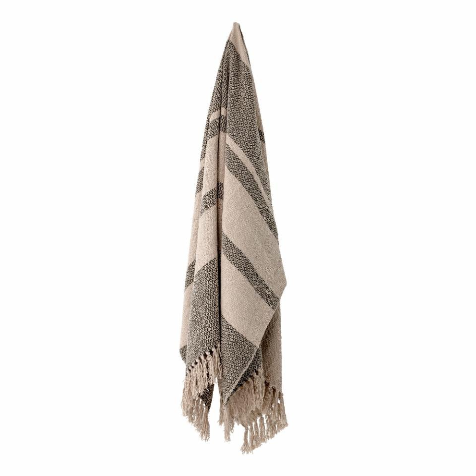 Luxusbetten24 Moana Überwurfdecke aus recycelter Baumwolle 160x130 Grün