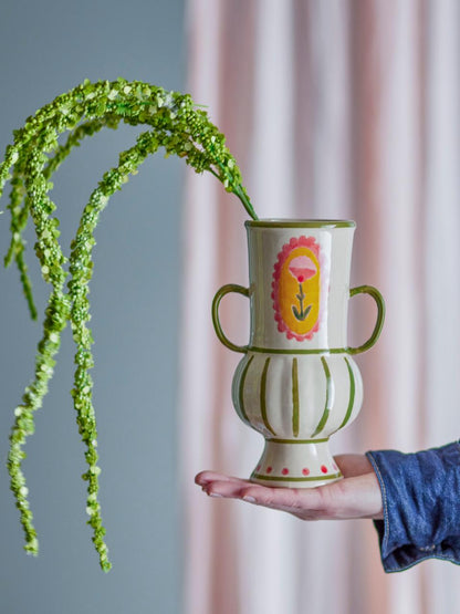 Luxusbetten24 Lilam Vase Steingut Bunt