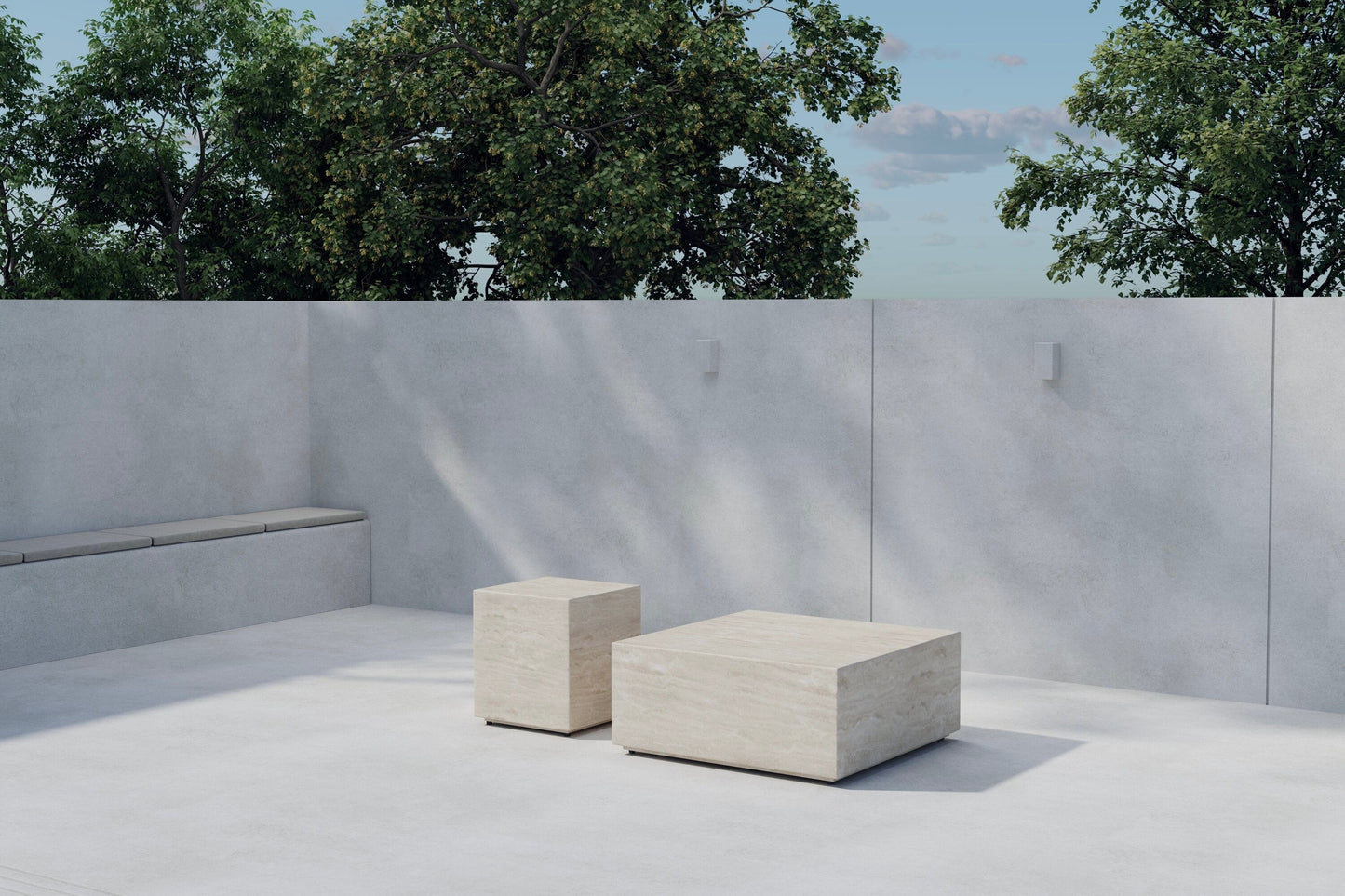 Luxusbetten24 Zenvia Gartentisch Set – Outdoor Beige Aluminium‑Polypropylen 180 cm
