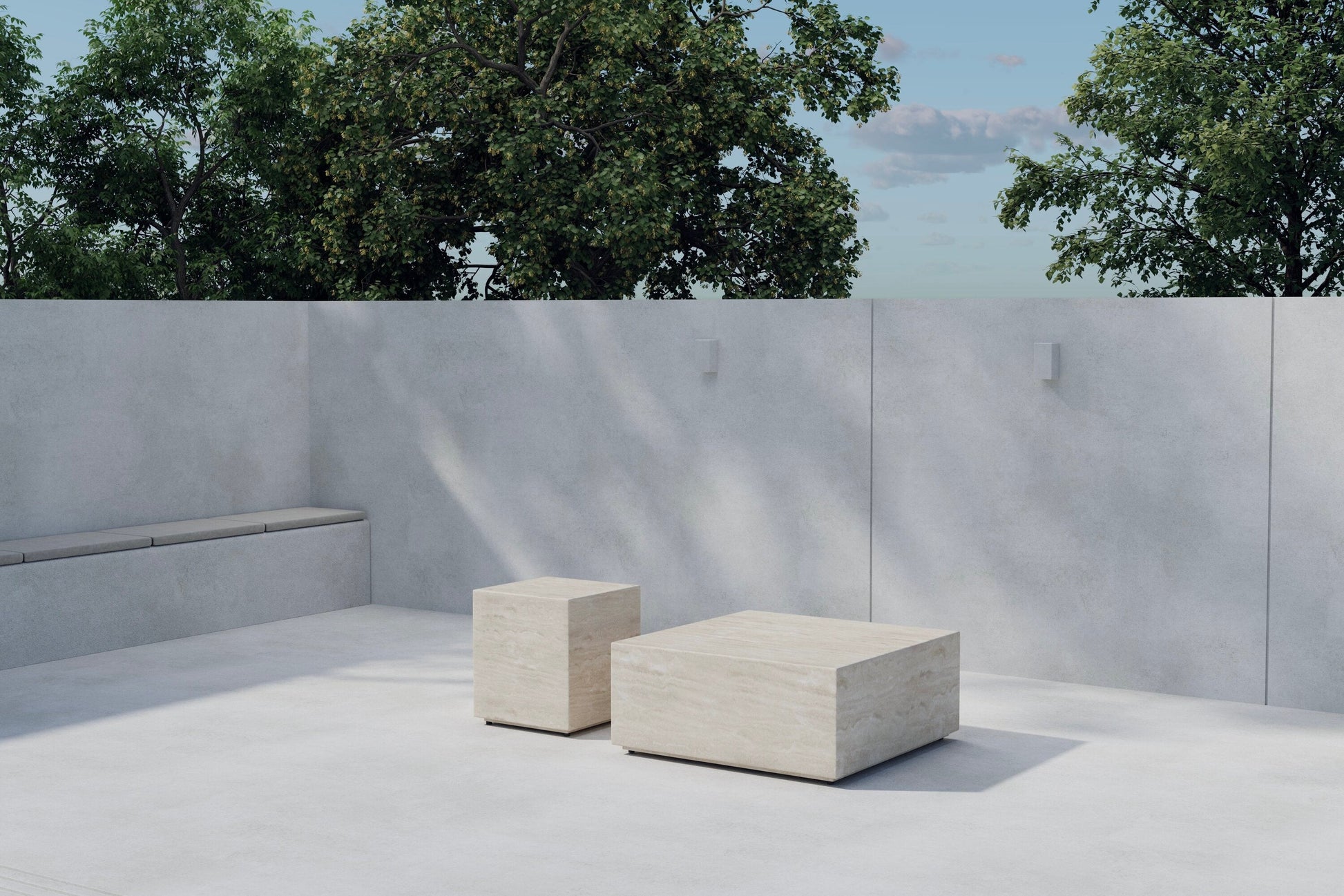 Luxusbetten24 Zenvia Gartentisch Set – Outdoor Beige Aluminium‑Polypropylen 180 cm